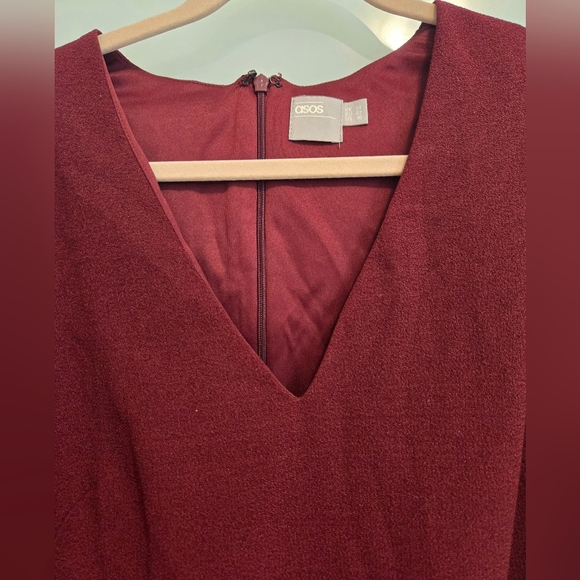 Asos Burgundy dress - Picture 4 of 9